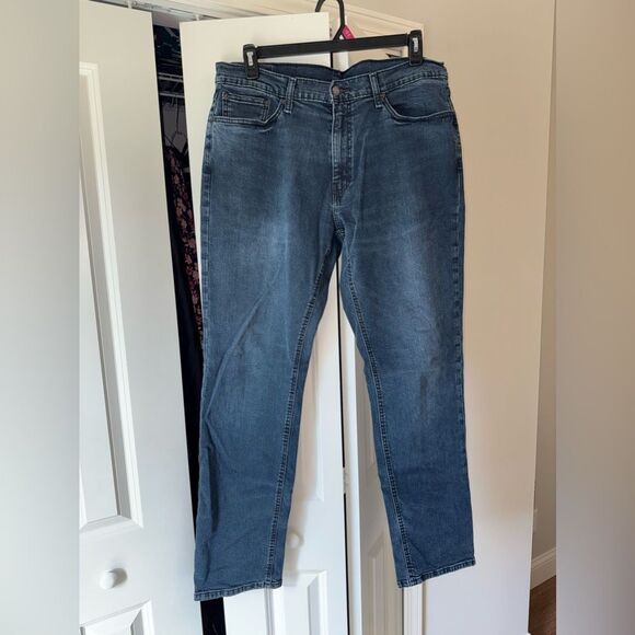 Levi's Men's Straight Jeans in Blue Size 36x34 - Picture 2 of 7
